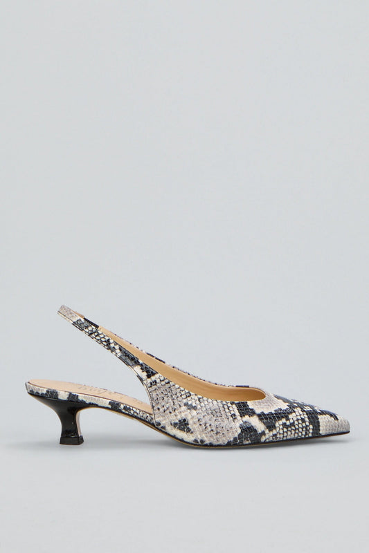 Ovyè Slingback Scollo Asimmetrico