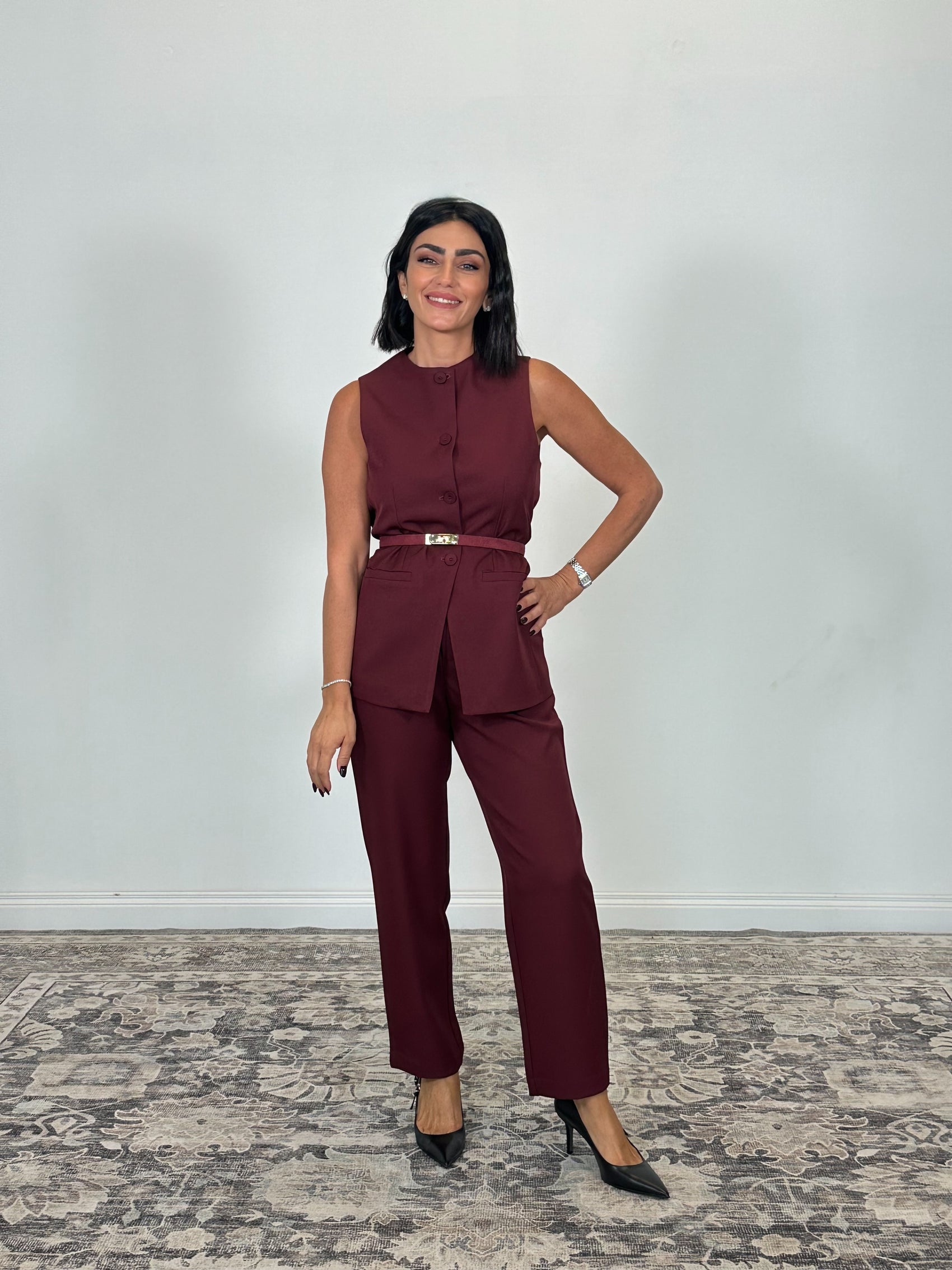 Completo con gilet e pantaloni