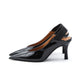 Slingback Elastico Vernice