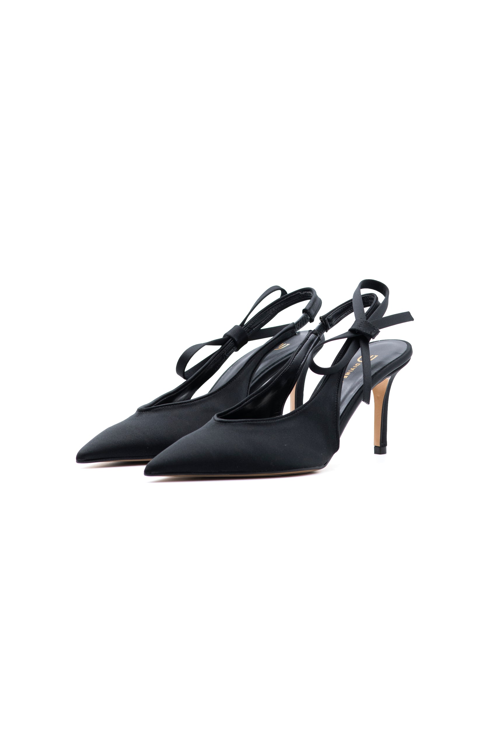 Slingback Raso Fiocco Laterale