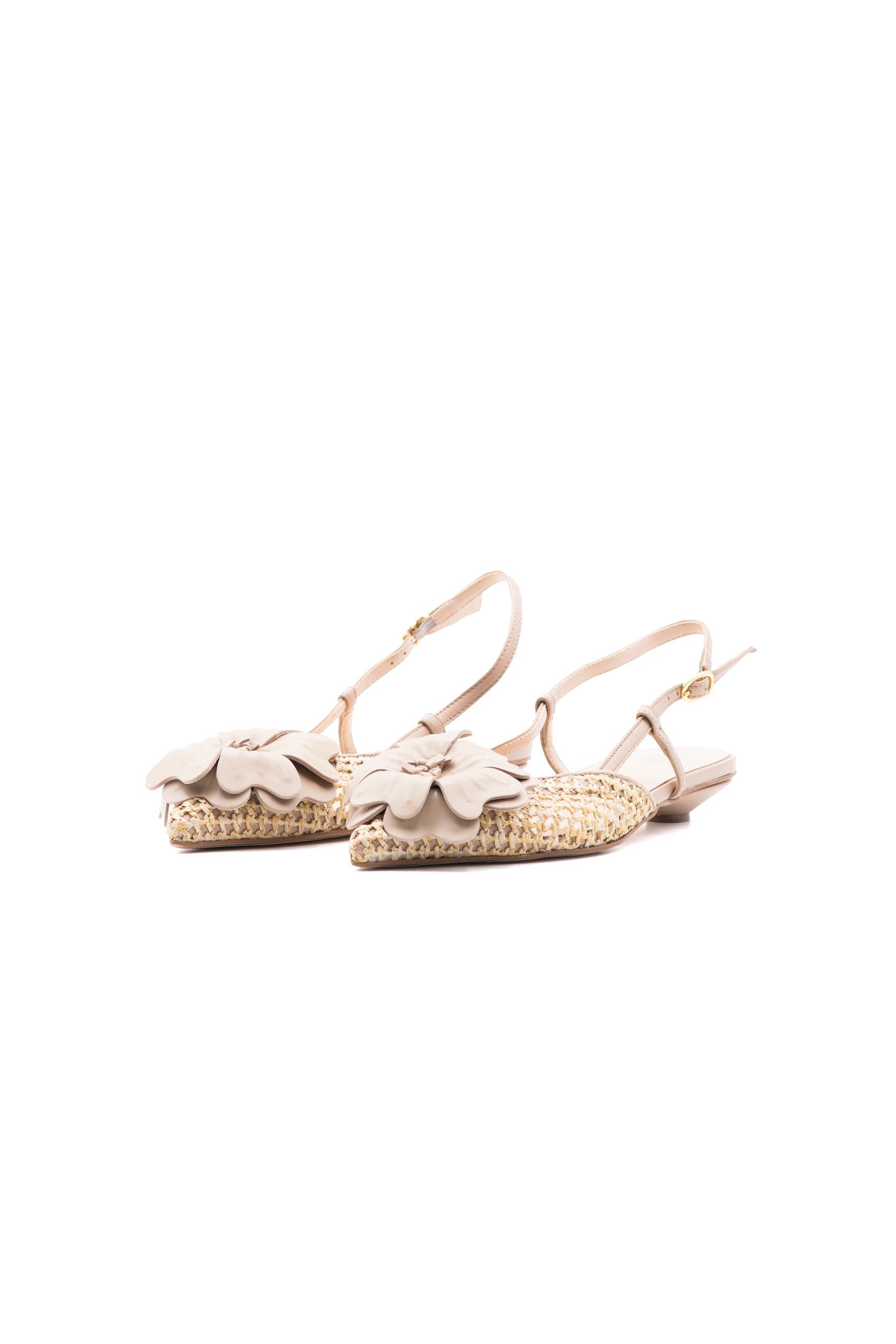 Slingback canapa/nappa Fiore