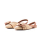 Slingback Flat Corda e  Nappa