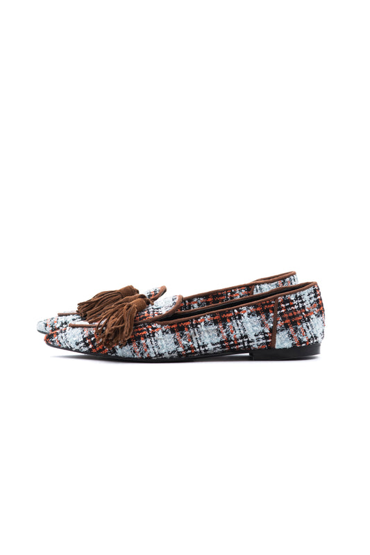 Mocassino Lana Tartan