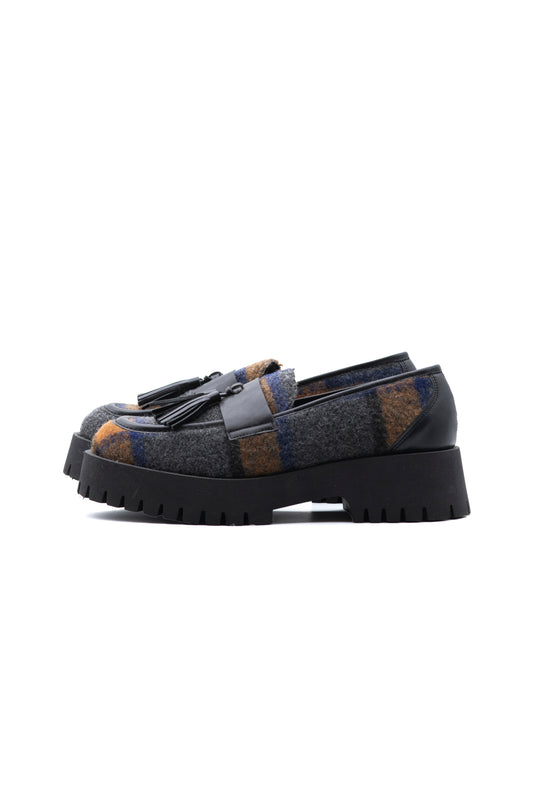 Mocassino Check Lana
