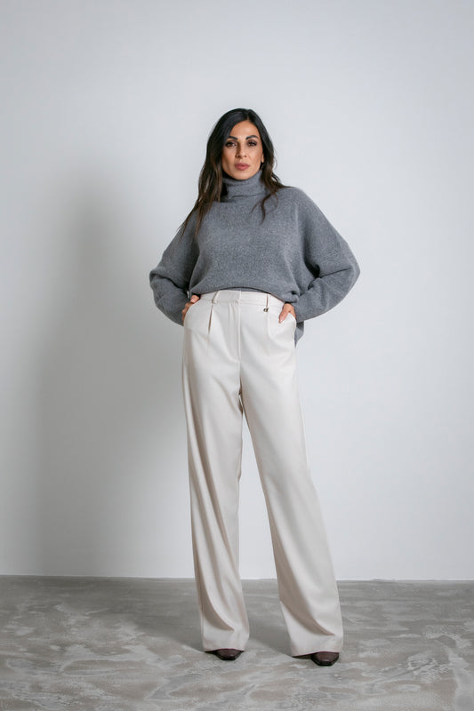 Pantaloni palazzo a gamba ampia