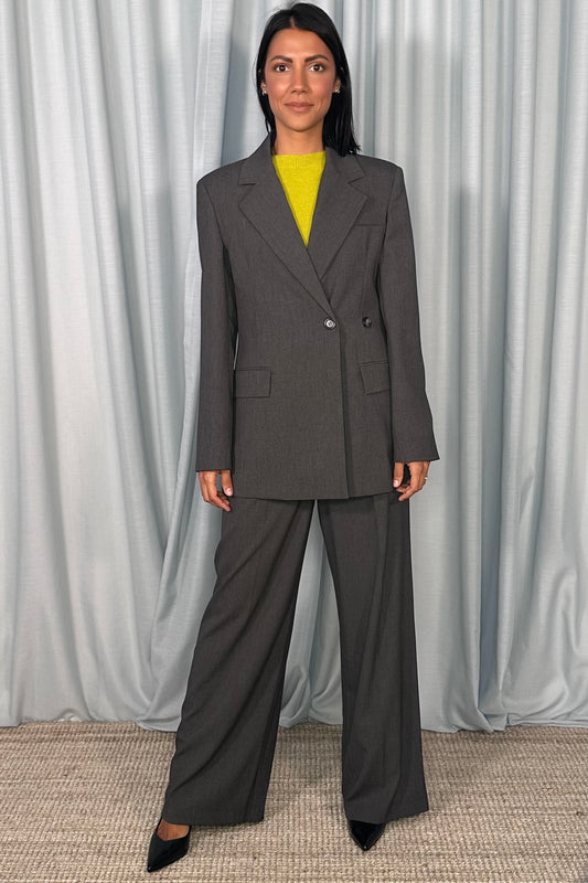Blazer doppio petto con tasche a pattina