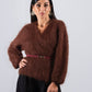 Cardigan in morbido mohair