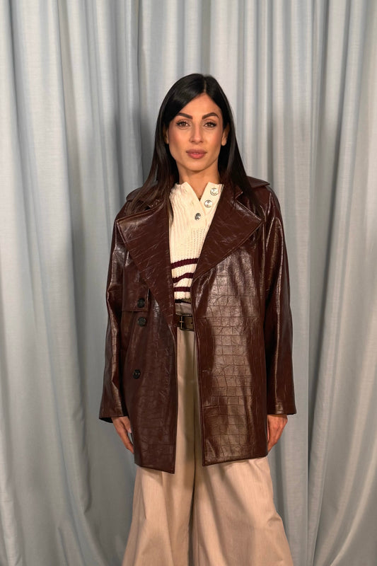 Giubbotto ecopelle cocco