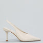 Ovyè Slingback A Punta In Pelle