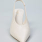 Ovyè Slingback A Punta In Pelle