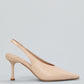 Ovyè Slingback A Punta In Pelle