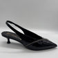 Slingback Zip naplack