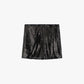Shorts  in paillettes svasato