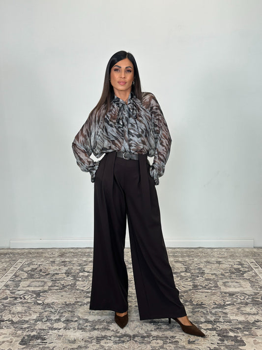 Camicia stampa trasparente