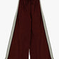 Trousers palazzo con banda laterale e vita alta