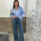 Jeans larghi a gamba svasata