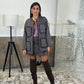 Tweed jacket con quattro tasche frontali