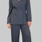 Blazer doppio petto con tasche a filetto