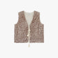 Gilet con paillettes e lacci