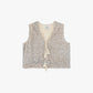 Gilet con paillettes e lacci