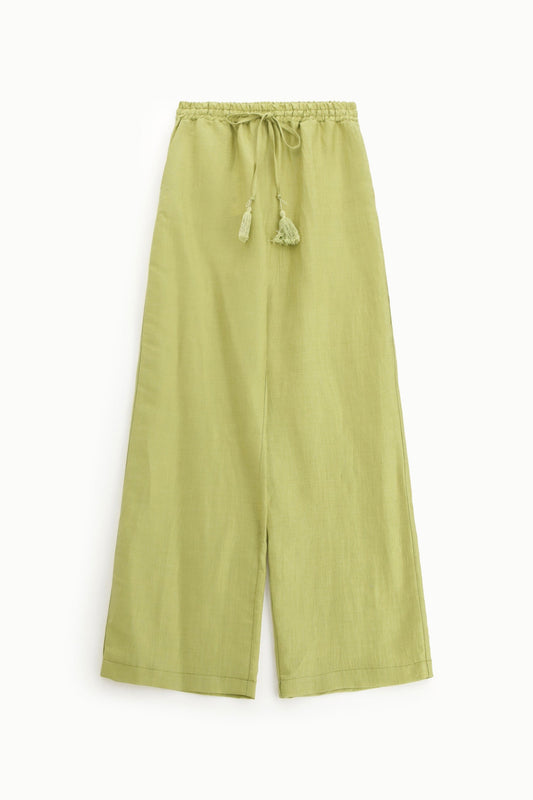Pantaloni ampi con vita elasticizzata