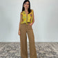 Gilet ricamato con laccetti