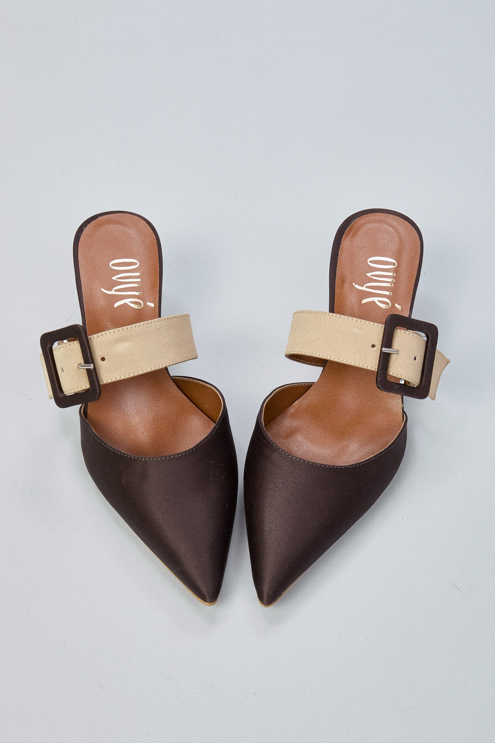 Ovye' Mules Raso Fibbia Laterale