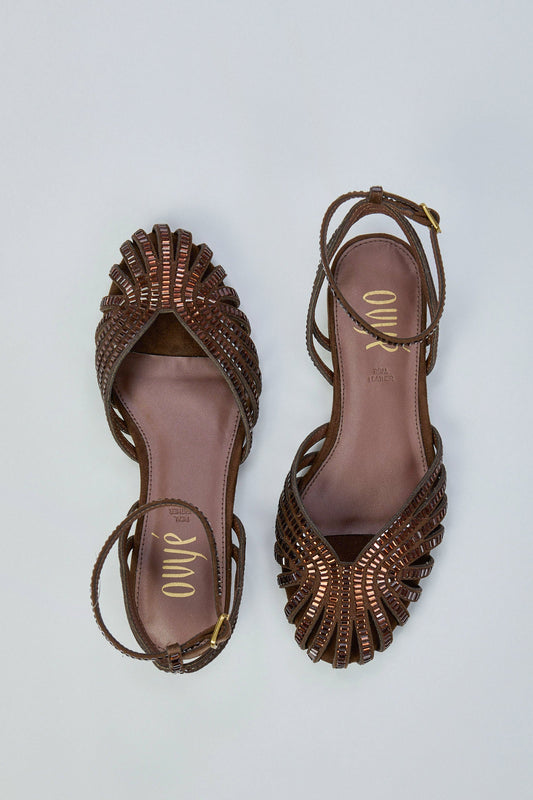 Ovyè Ragnetto Flat Con Strass