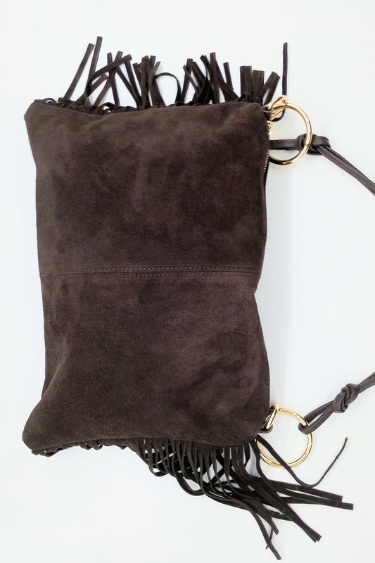 Borsa frange anelli oro