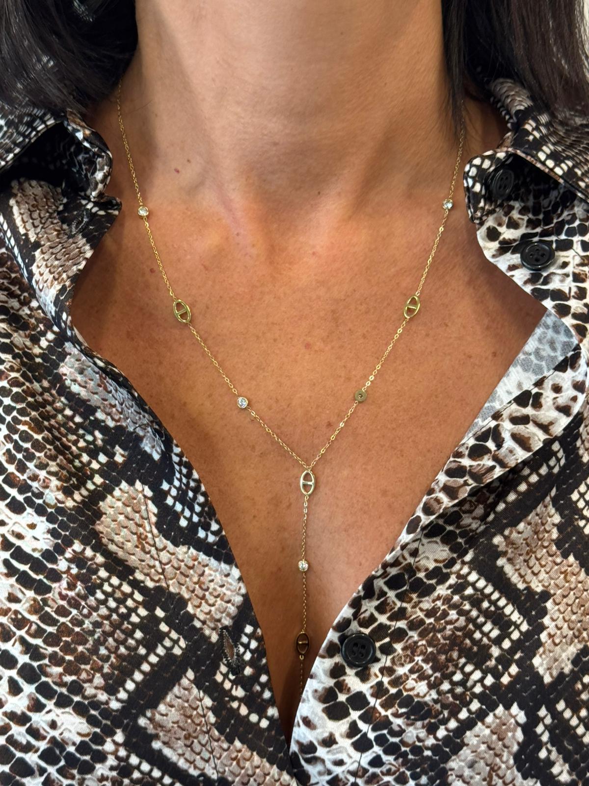 Collana occhio brillantino