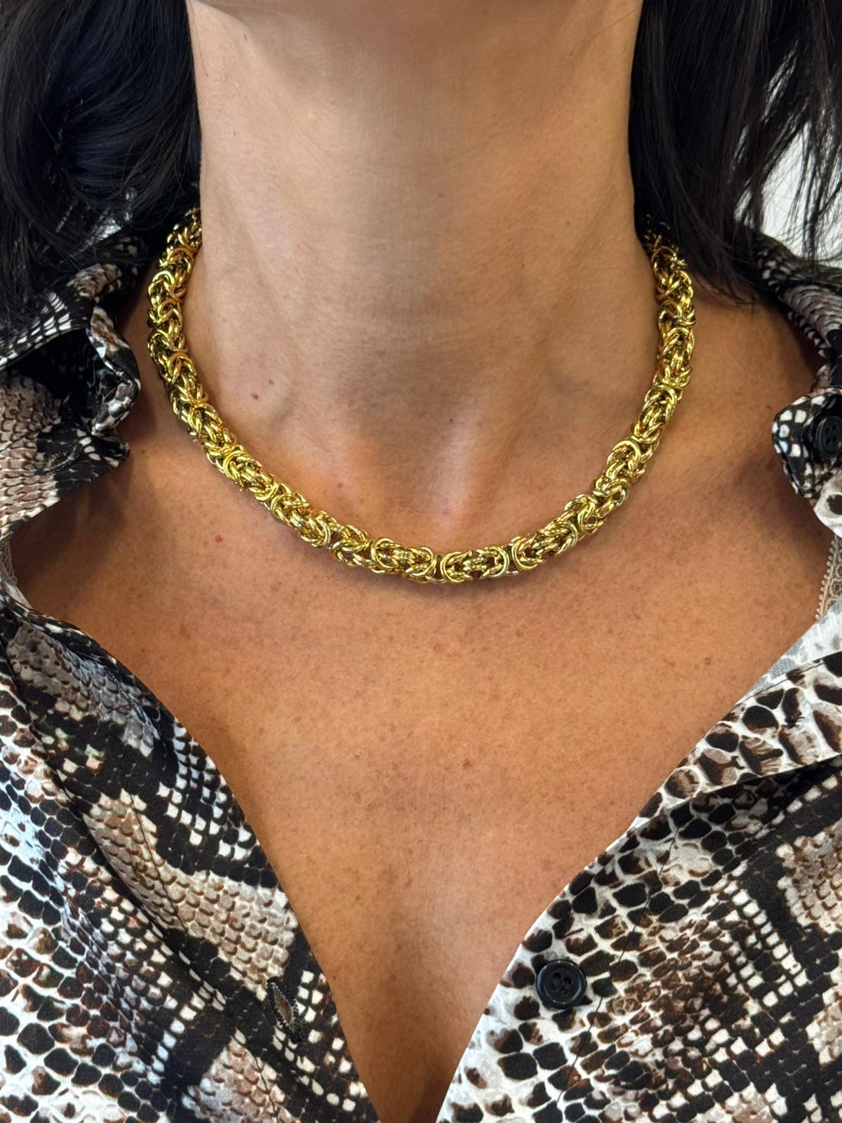 Collana catena intrecciata