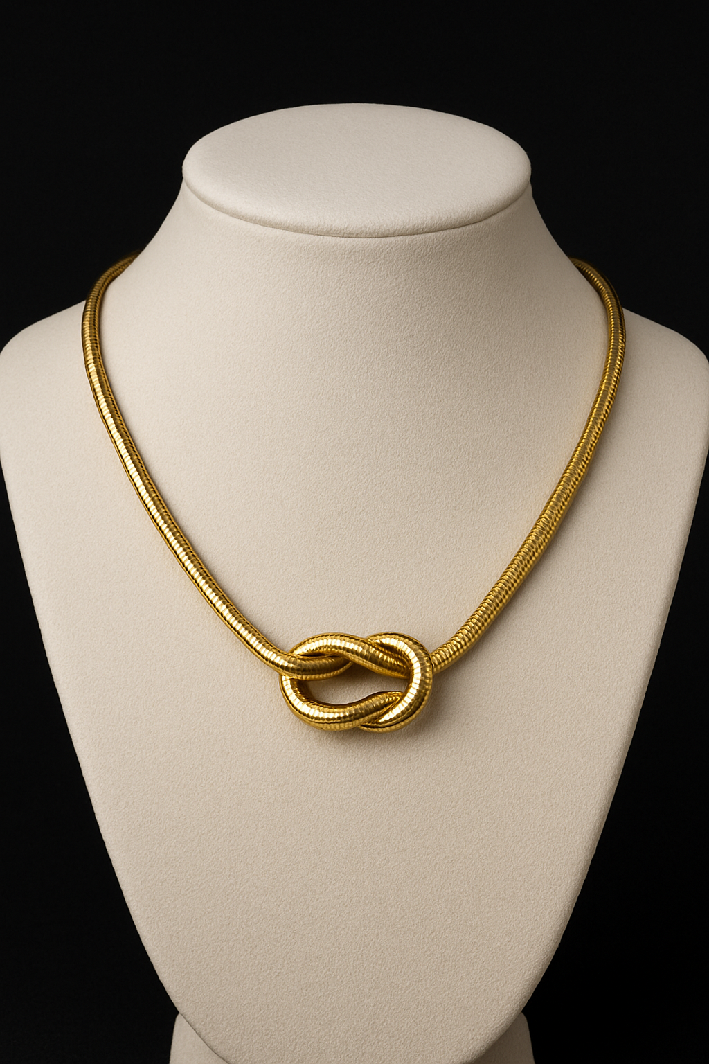 Collana due fili morbida oro