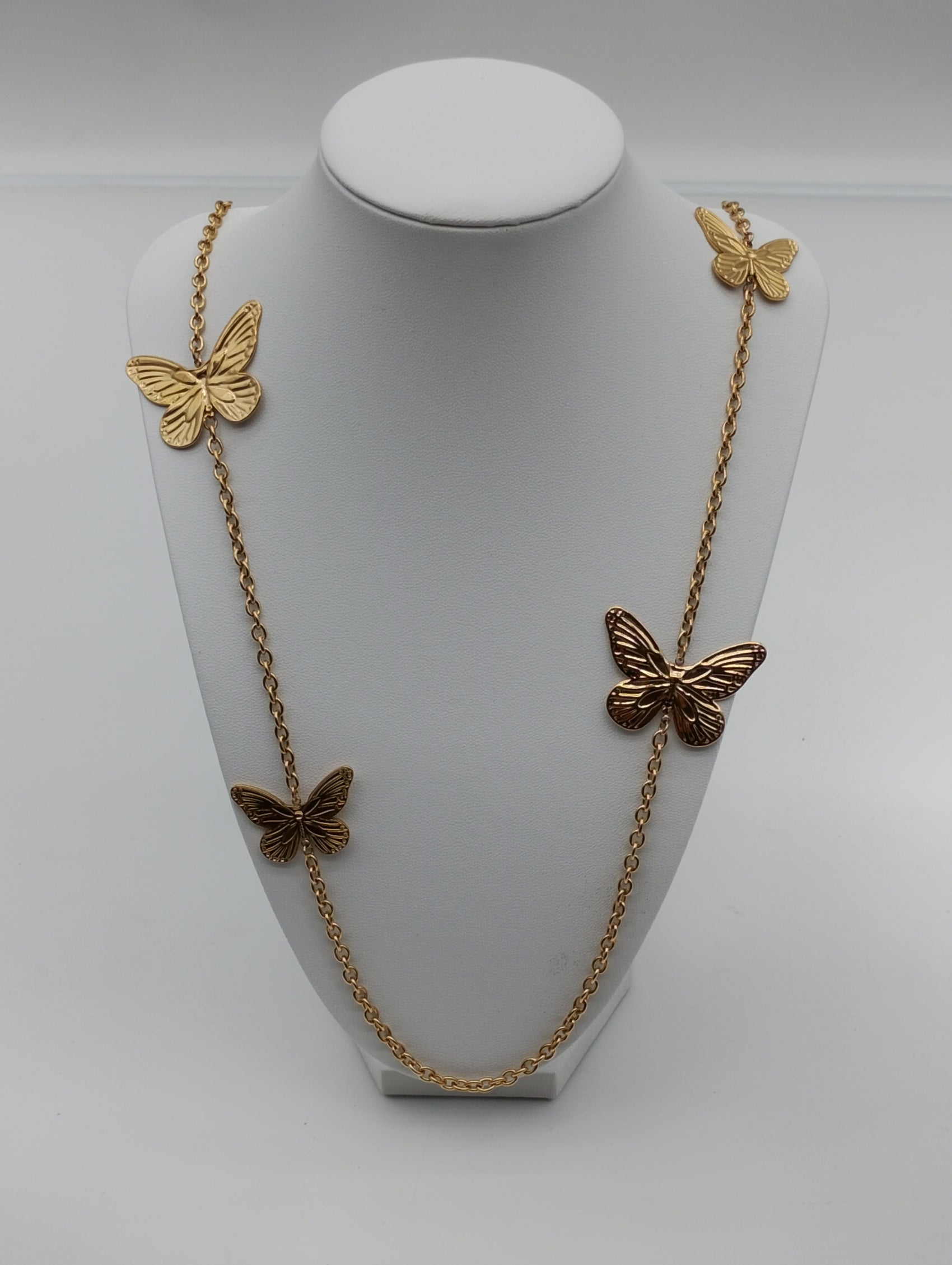 Collana lunga farfalle