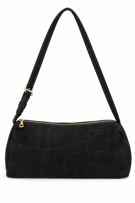 Baguette Suede Stampa Cocco